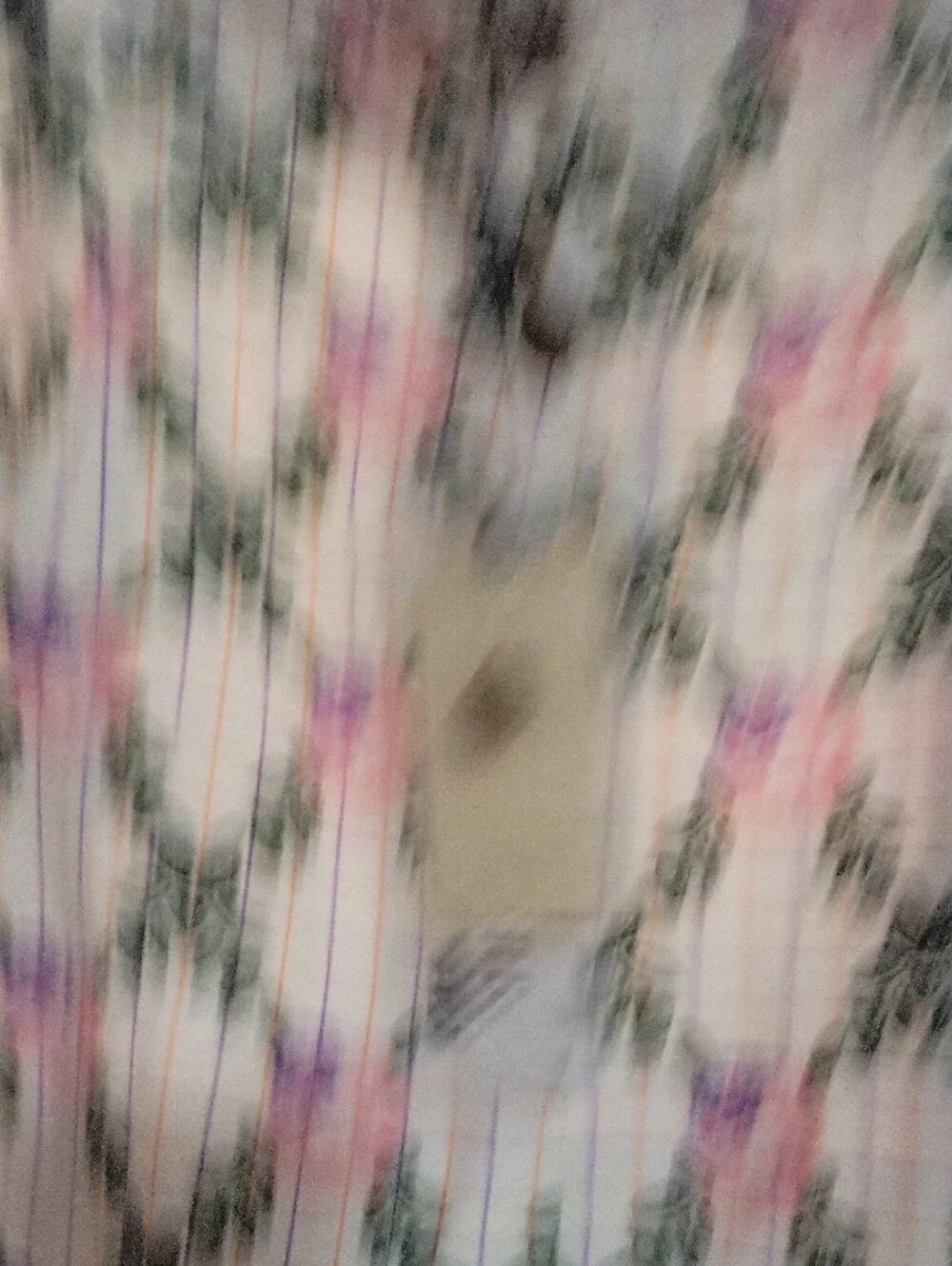 Button-Front Floral Plaid Mini Skirt - Pink/Green